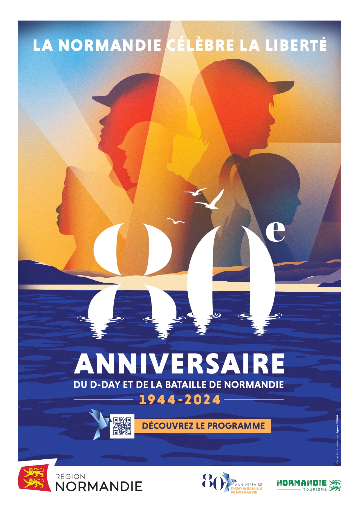 Affiche du 80e anniversaire du D-DAY